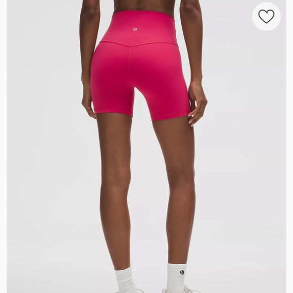 NWT Lululemon Align High-Rise Short 6in Raspberry Coulis Sz 10 - Picture 3 of 6